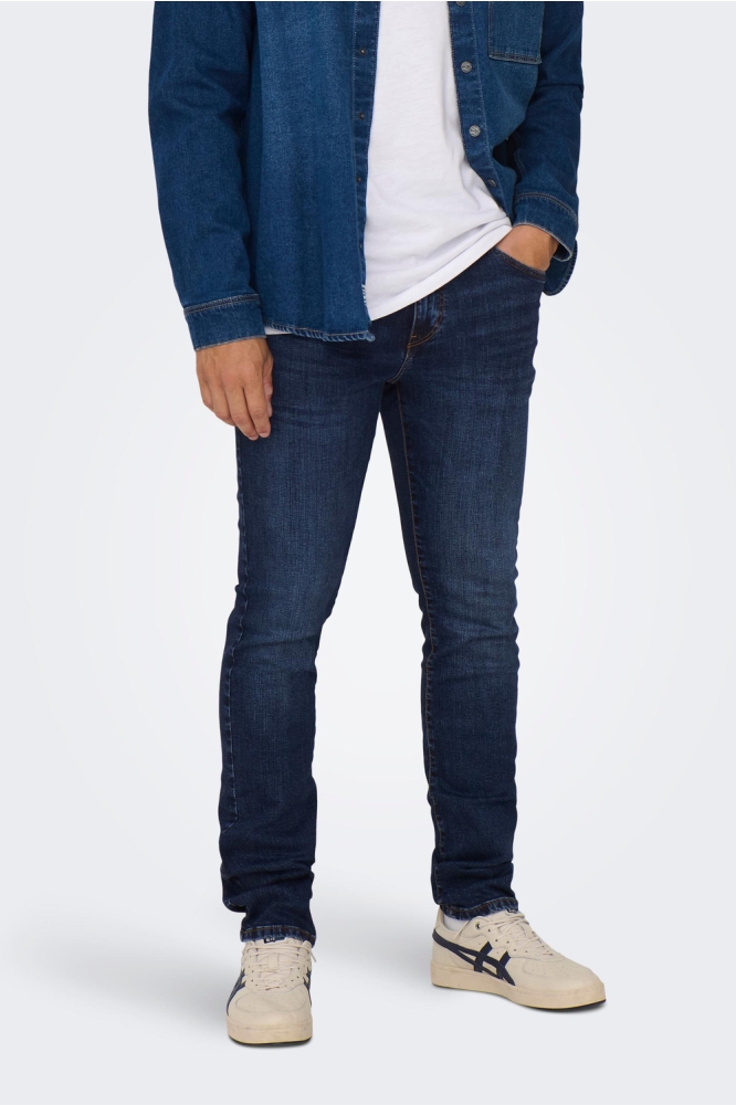 ONSLOOM SLIM D. BLUE 6749 DNM JEANS 22026749 DARK BLUE DENIM